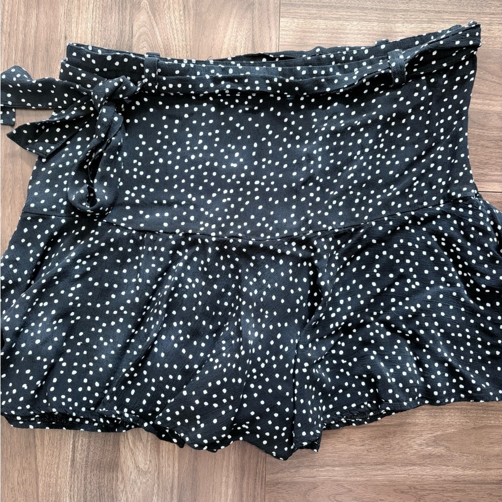 Zara Black Polka Dot Skort - Picture 3 of 9